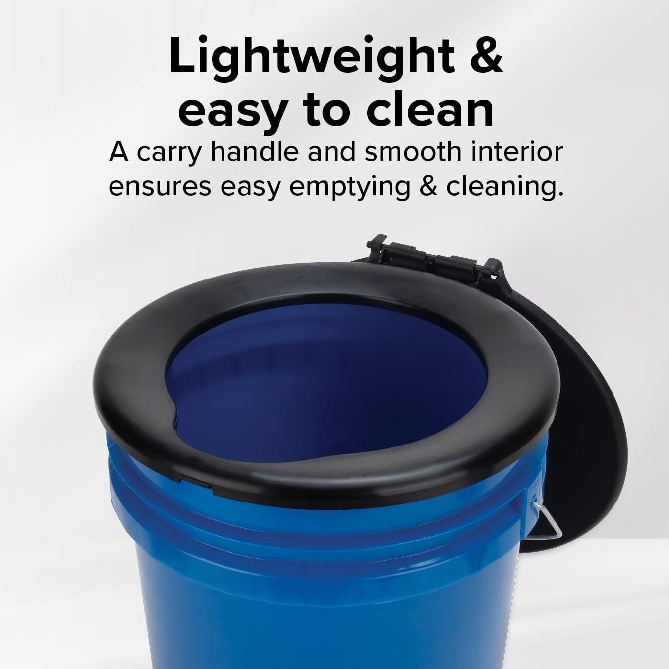 Camco Portable Travel Toilet Bucket 5 Gallon Lightweight for Camping RVing Bo…