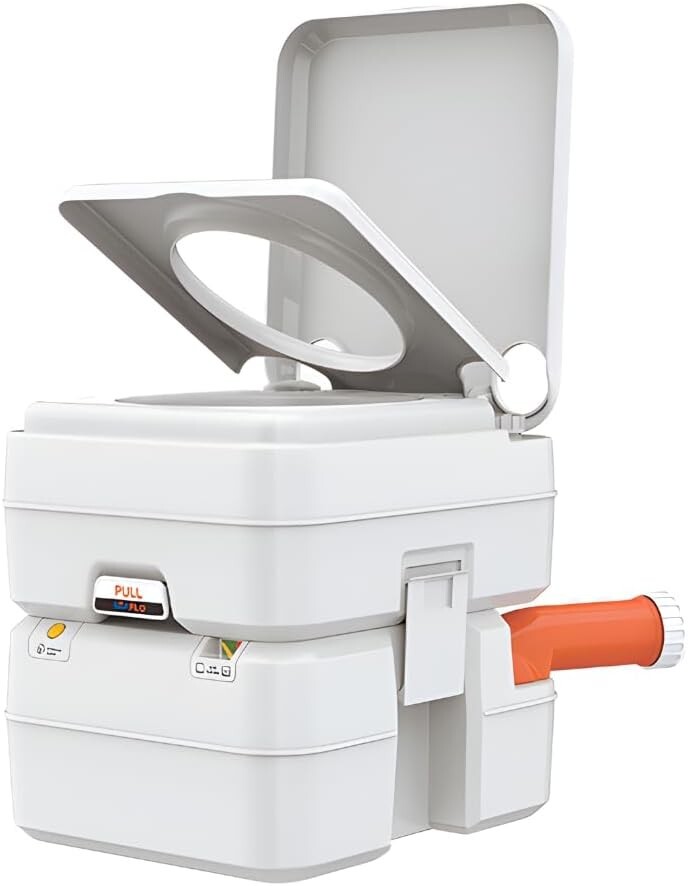 Durable Portable Toilet – 5.3 Gallon Capacity for Camping & RV Adventures