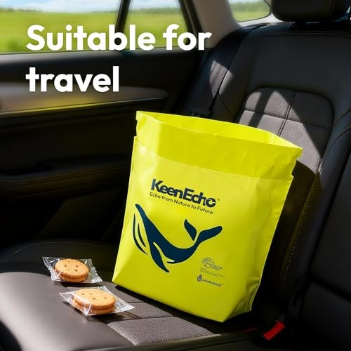 Disposable Car Garbage Bin Bags, 60 pcs, Yellow, Yellow 60 Count (Pack of 3)