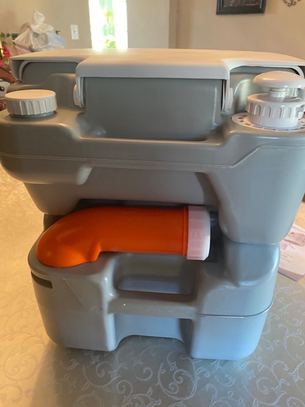 SereneLife Outdoor Portable Toilet with Carrying Bag, Travel Toilet w/ Level