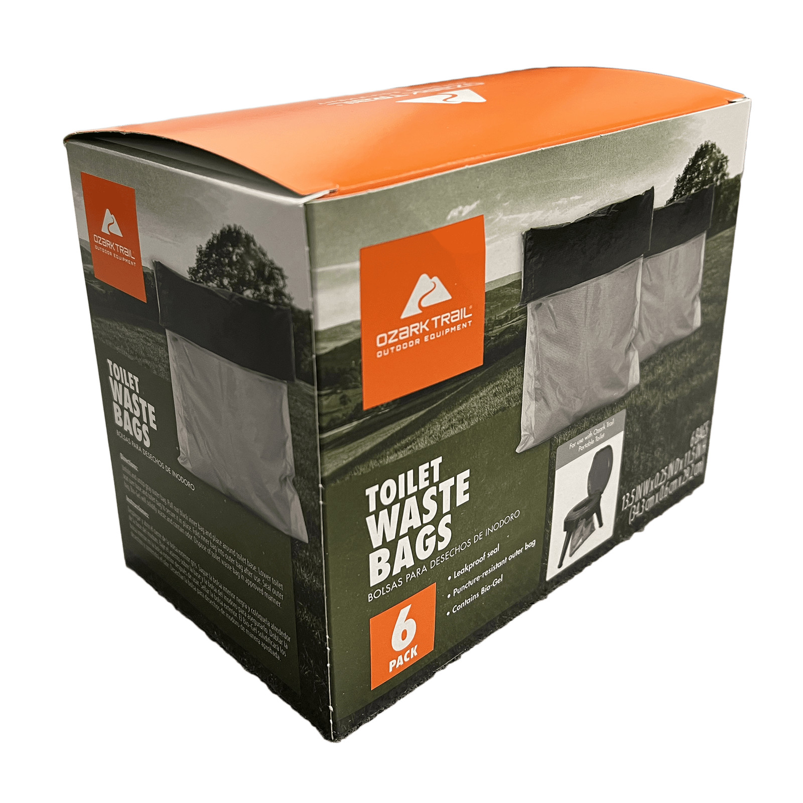 Reliance Brand Double Doodie 2L Portable Camping Toilet Plastic Waste Bags