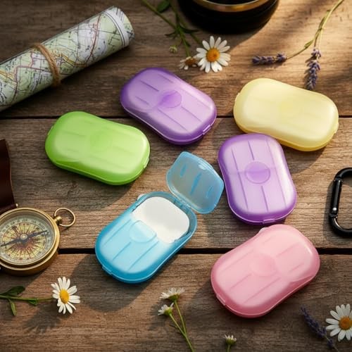 Disposable Soap Sheets Paper 5 Boxes Hand Cleaner Fragrance Mini Color Soaps