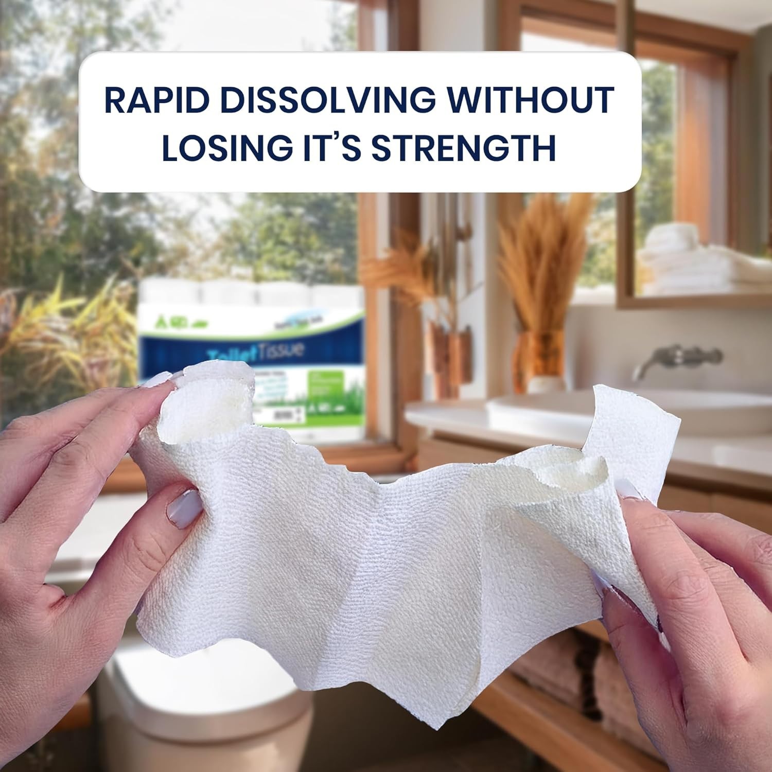 Septic Tank Safe Toilet Tissue for Campers and RVs Biodegradable Marine Toile…