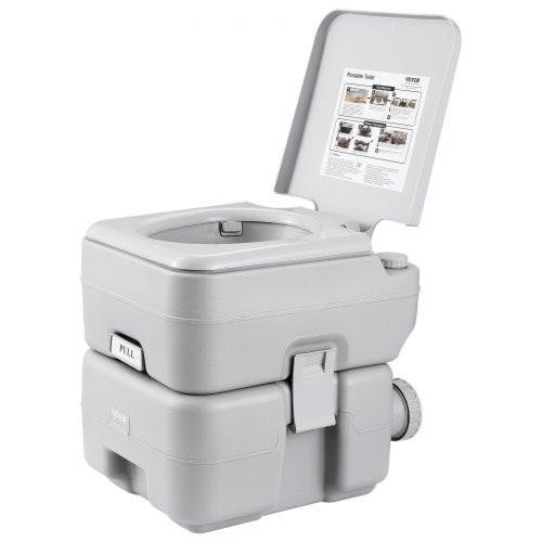 Portable Toilet for Camping Porta Potty with Carry Bag 5.3 Gal Waste Tank