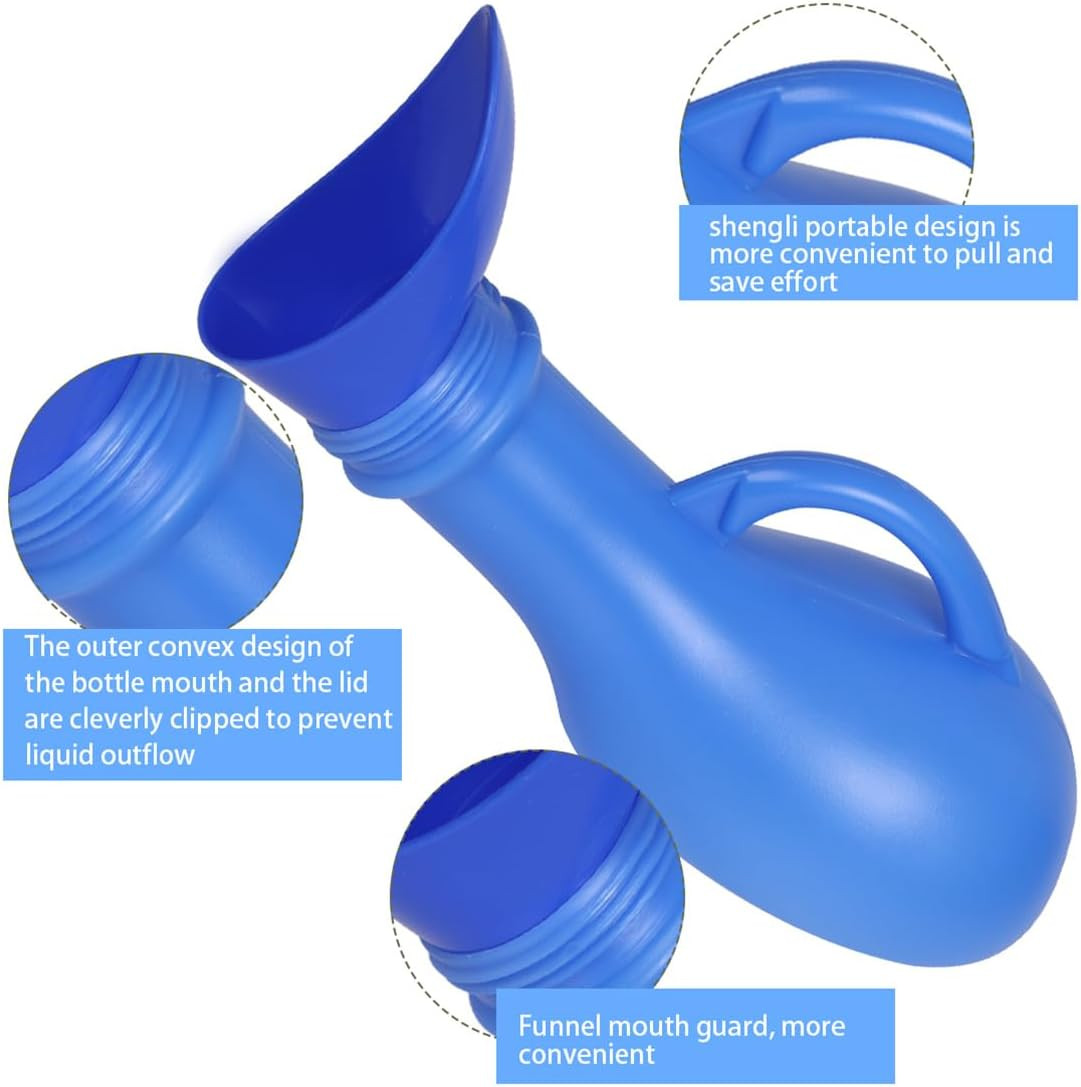 Urinal Bottle Female Urinals Unisex Portable Travel Toilet with Screw Lid