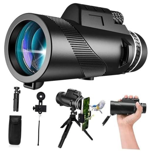 Monocular-Telescope 80×100 High Powered Monoculars High Definition for Black