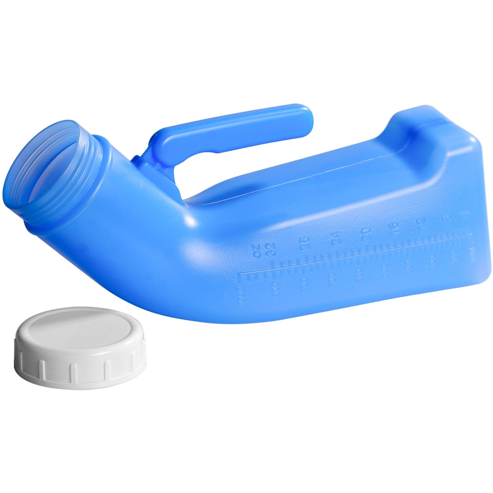 Portable Urinal Bottle for Men 1L Spill Proof with Screw Lid