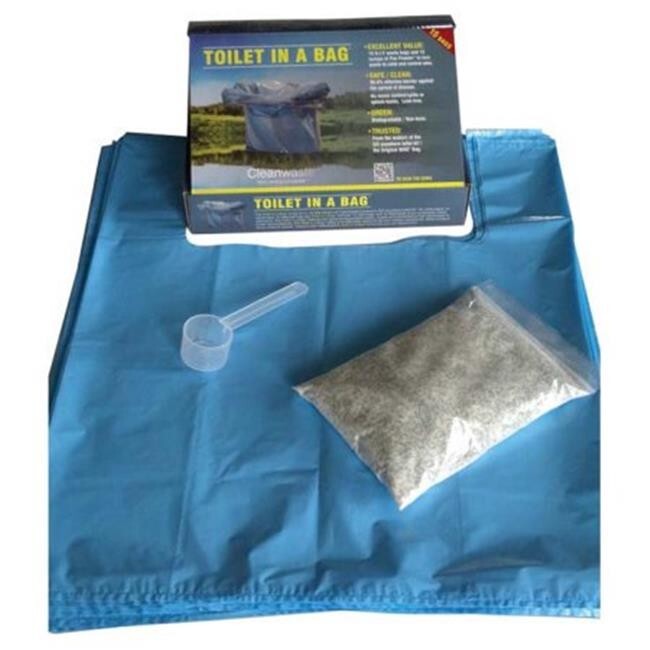 Cleanwaste Toilet in a Bag-15/Pack (D415W15)