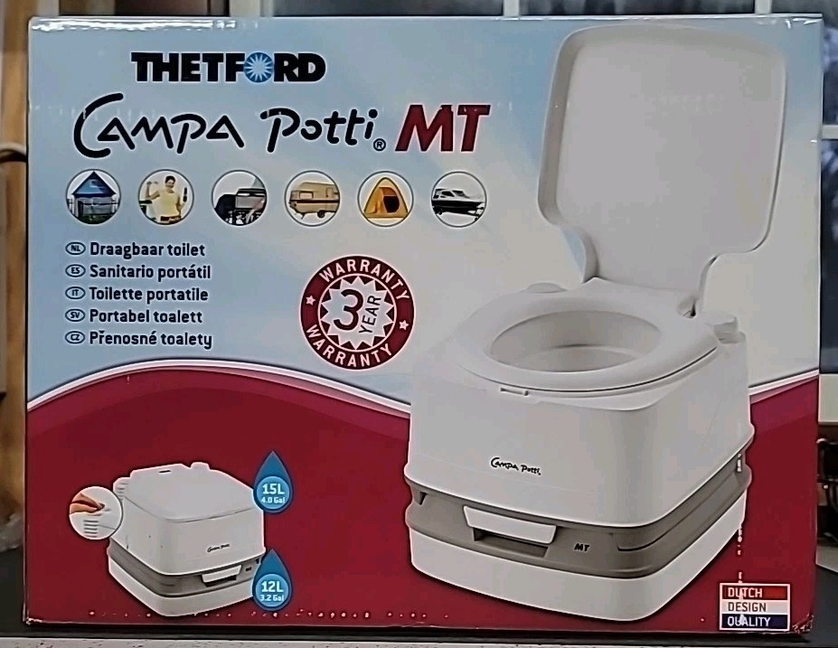 Thetford Campa Potti 92874 3.2/4 gal. Portable Toilet RV – Camping, *NEW SEALED*