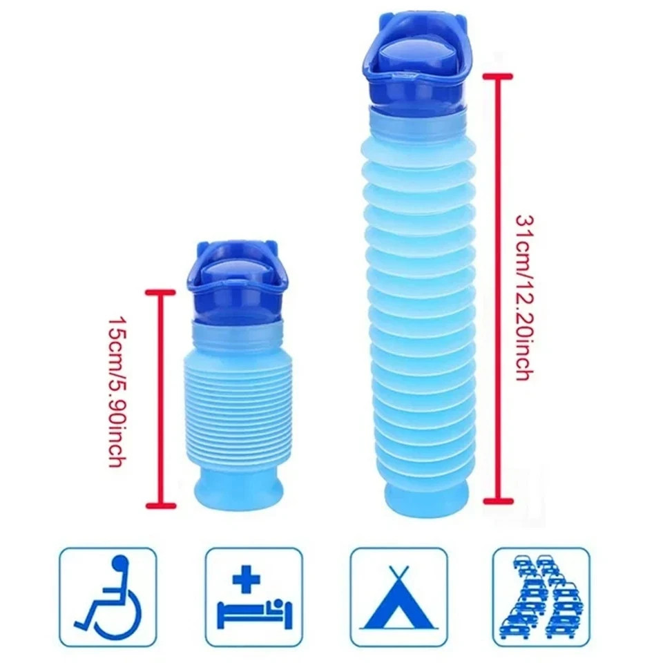 Unisex Portable Urinal – Foldable Emergency Travel Toilet for Car & Camping