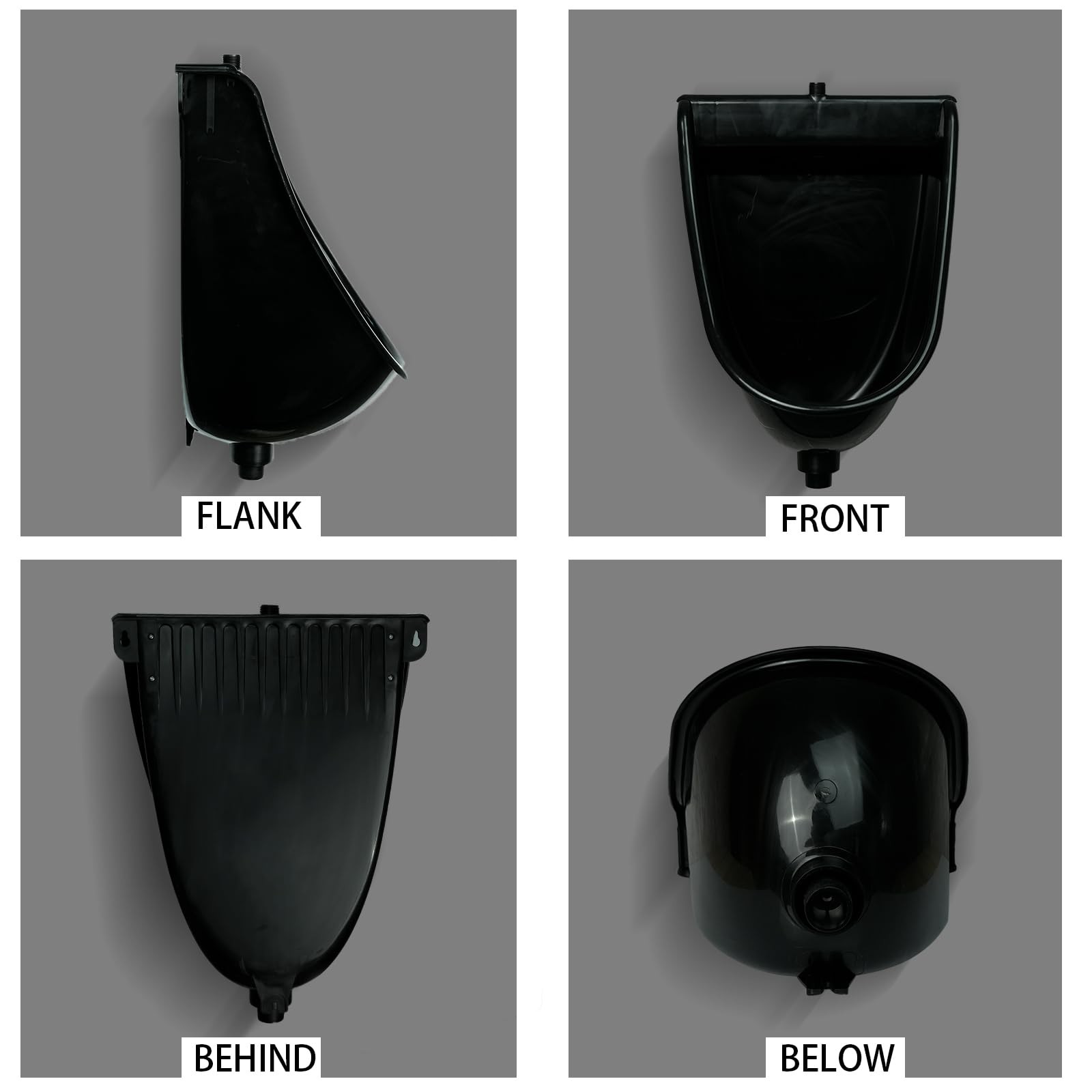Wall Mounted Commercial Urinal With Flushable Bathroom Waterless Urinal for M…