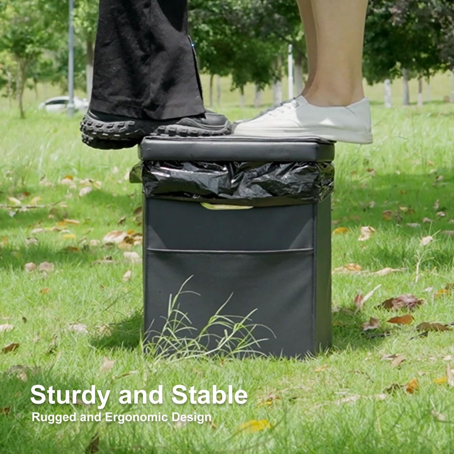 Upgraded XL Adult Portable Toilet, Extra Large Portable Travel Toilet