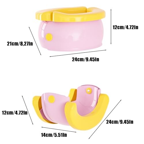 Portable, Foldable Potty Seat for Toddler, Travel Toilet Seat Emergency
