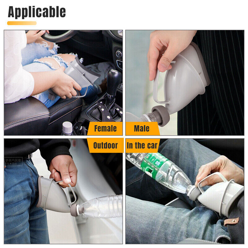 1-3X Portable Urinal Male Female Travel Camping Car Toilet Emergenc Pee Outdoor