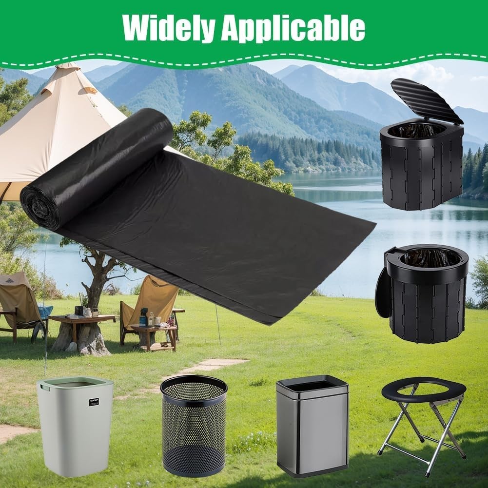 Camping Toilet Bags, 120 PCS 6 Roll Portable Toilet Bags, Thickened Toilet Wa…