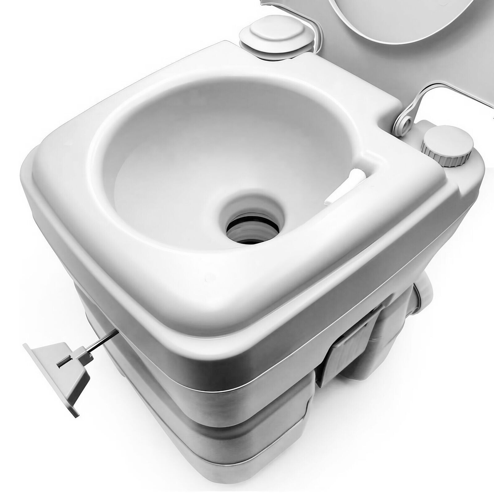 5 Gallon 20L Portable Toilet Flush Travel Camping Commode Potty Outdoor/Indoor
