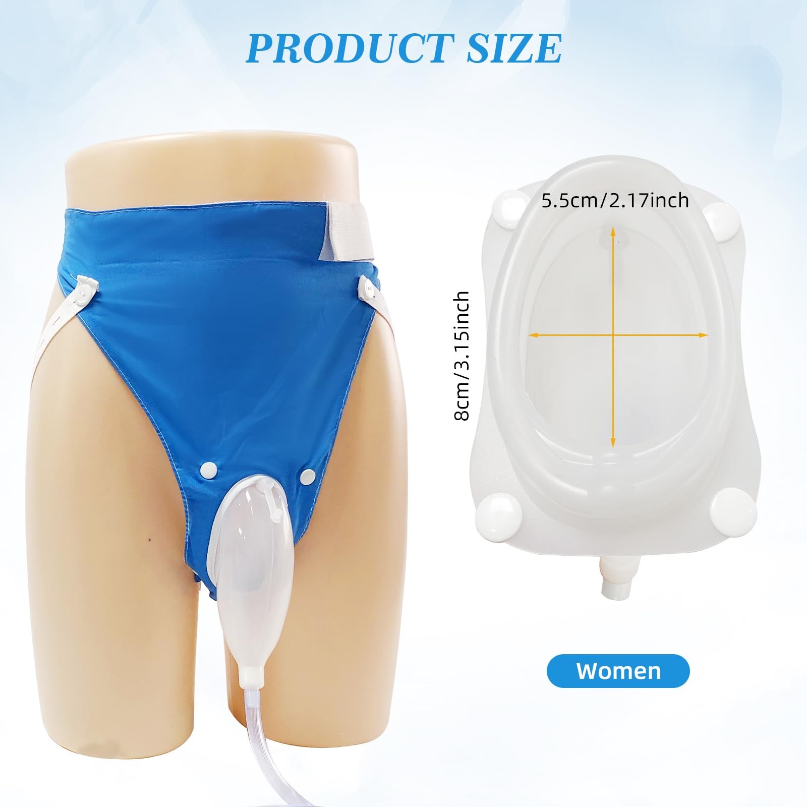Wearable Urine Collection Bag External Catheter for Women, Reusable Portable …