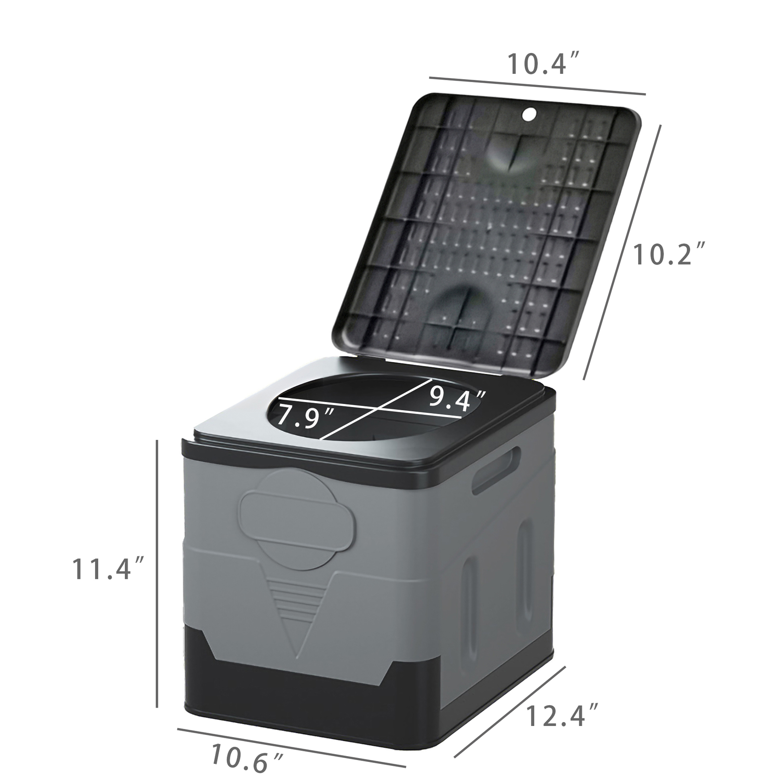 Portable Toilet Adult Foldable Camping Mobile Porta Potty Travel RV Car Van Bag