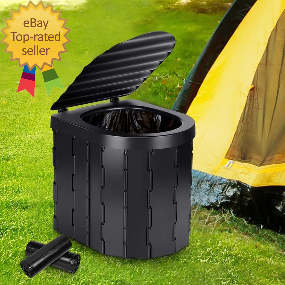Camping Toilet Bags, 120 PCS (6 Roll) Portable Toilet Bags, Thickened Toilet Was