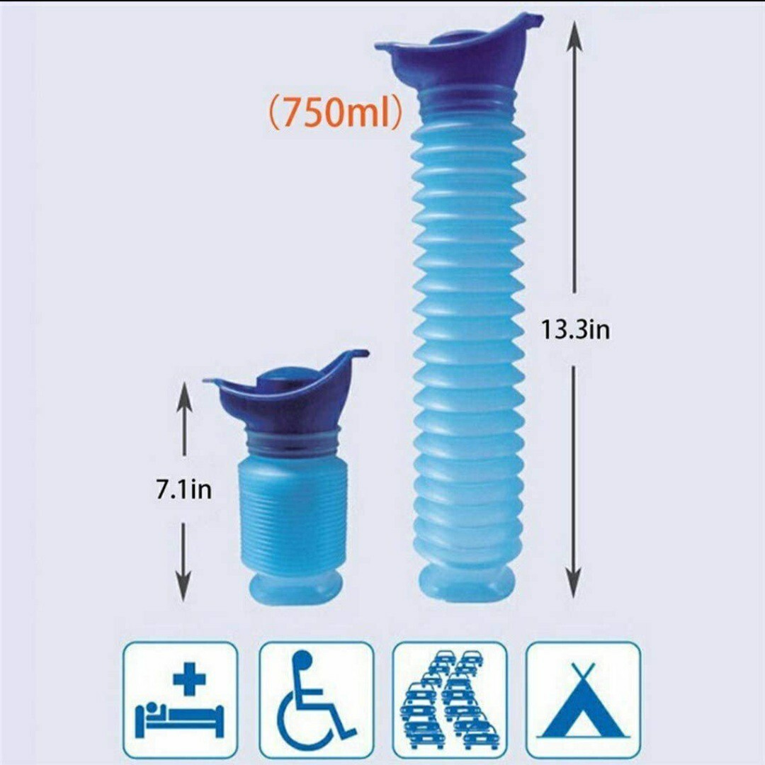 Male Female Portable Urinal Travel Camping Car Toilet Pee Bottle Emergency Kit
