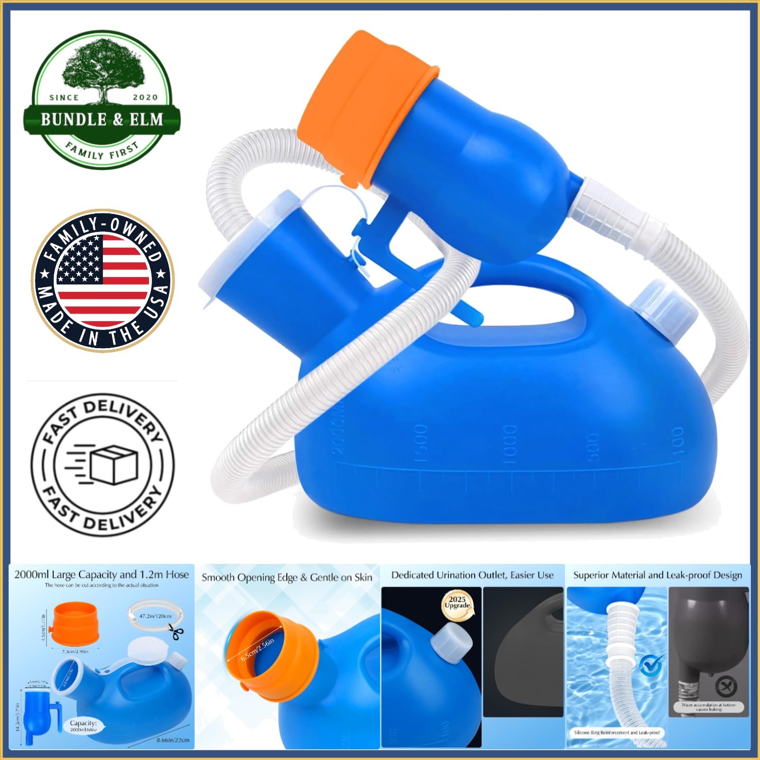 Comfortable and Convenient Urinal Bottle for Men, Ideal for Home and Travel