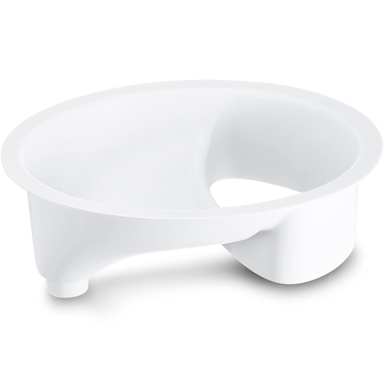 New Urine Diverter Separator for Compost Toilets with Stainless Sink Lid White