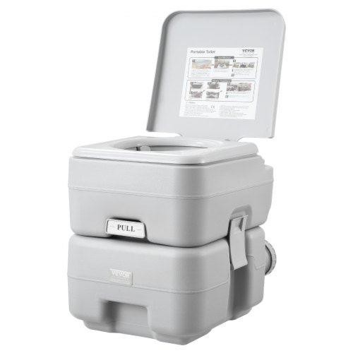 Portable Toilet for Camping Porta Potty with Carry Bag 5.3 Gal Waste Tank