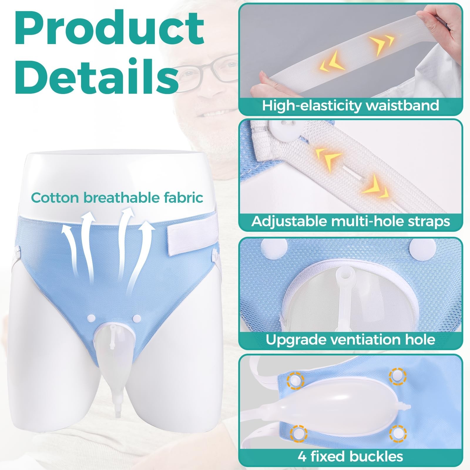 Wearable Urinal Bag for Man, Portable Urinals for Men, Reusable Male Urine Ba…