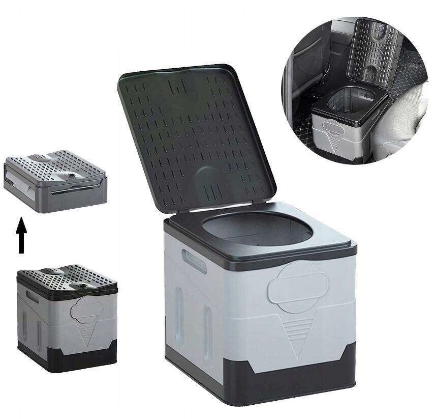 20L Portable Folding Toilet Seat For Camping Toilet Travel Hiking Outdoor Potty