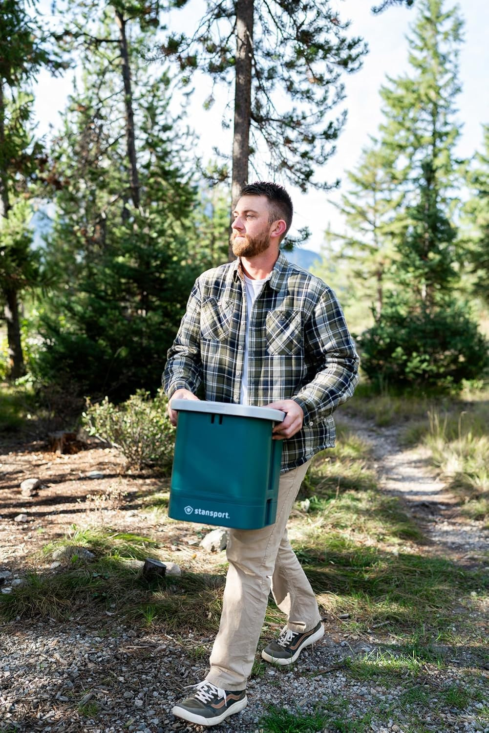 Easy-Go Portable Camp Toilet (273-100) 14″ L X 14″ W X 14″ H