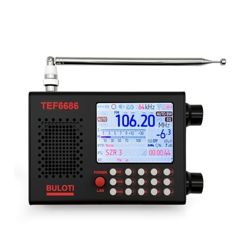 TEF6686 Portable Shortwave Radio，AM FM SW LW Ultra High Sensitivity Full Band
