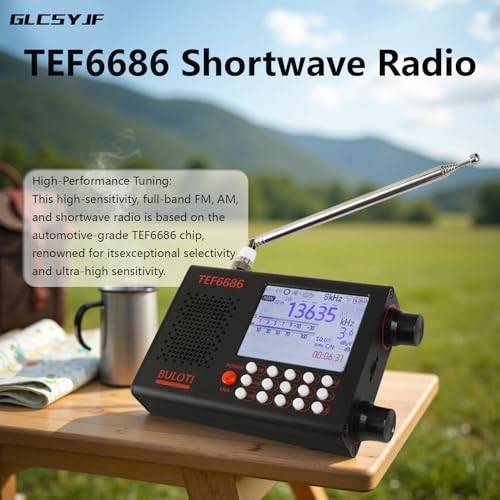 TEF6686 Portable Shortwave Radio，AM FM SW LW Ultra High Sensitivity Full Band