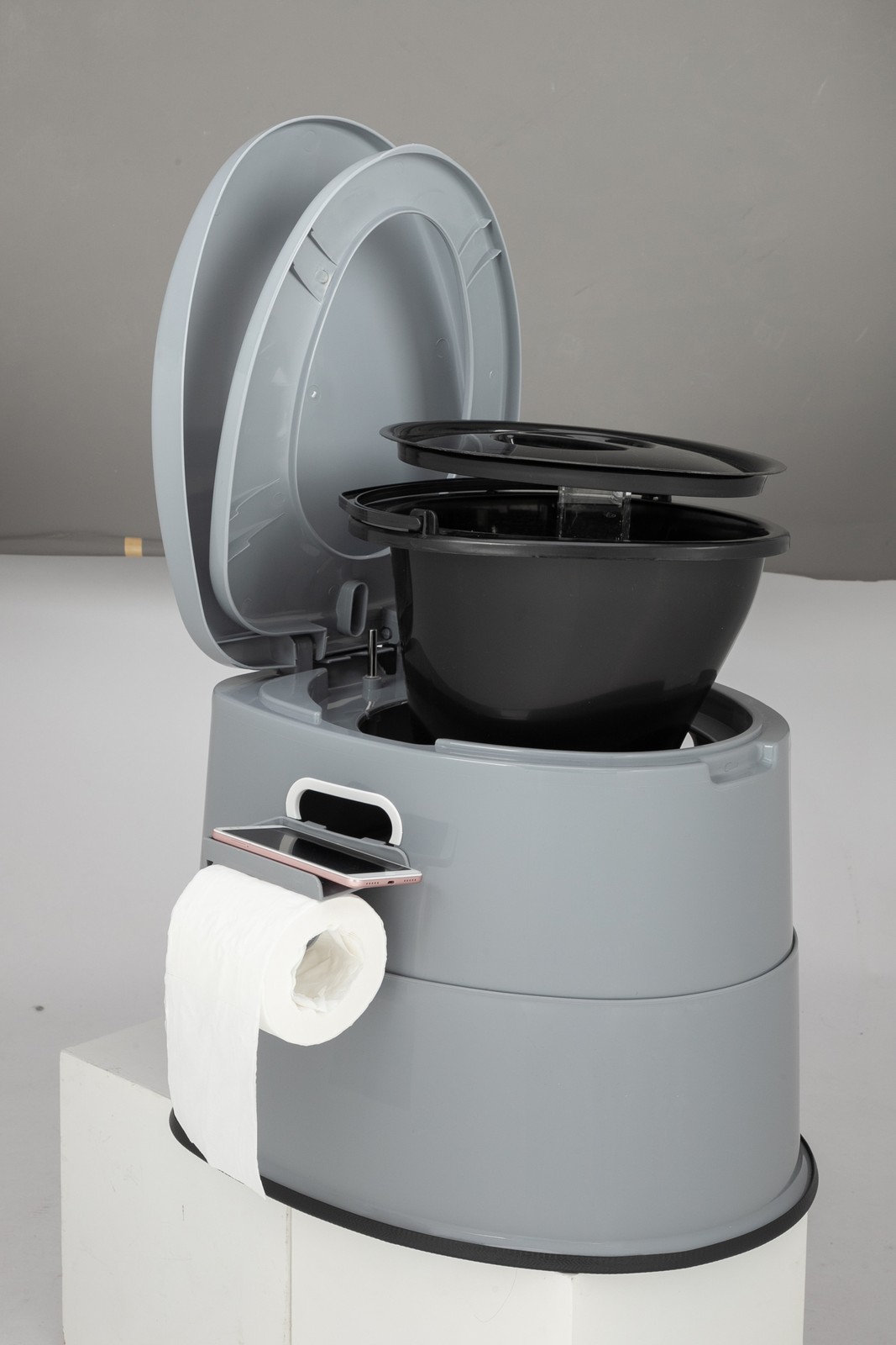 MOTOOS Grey Outdoor toilet PP 50*40*42cm with non-slip mat