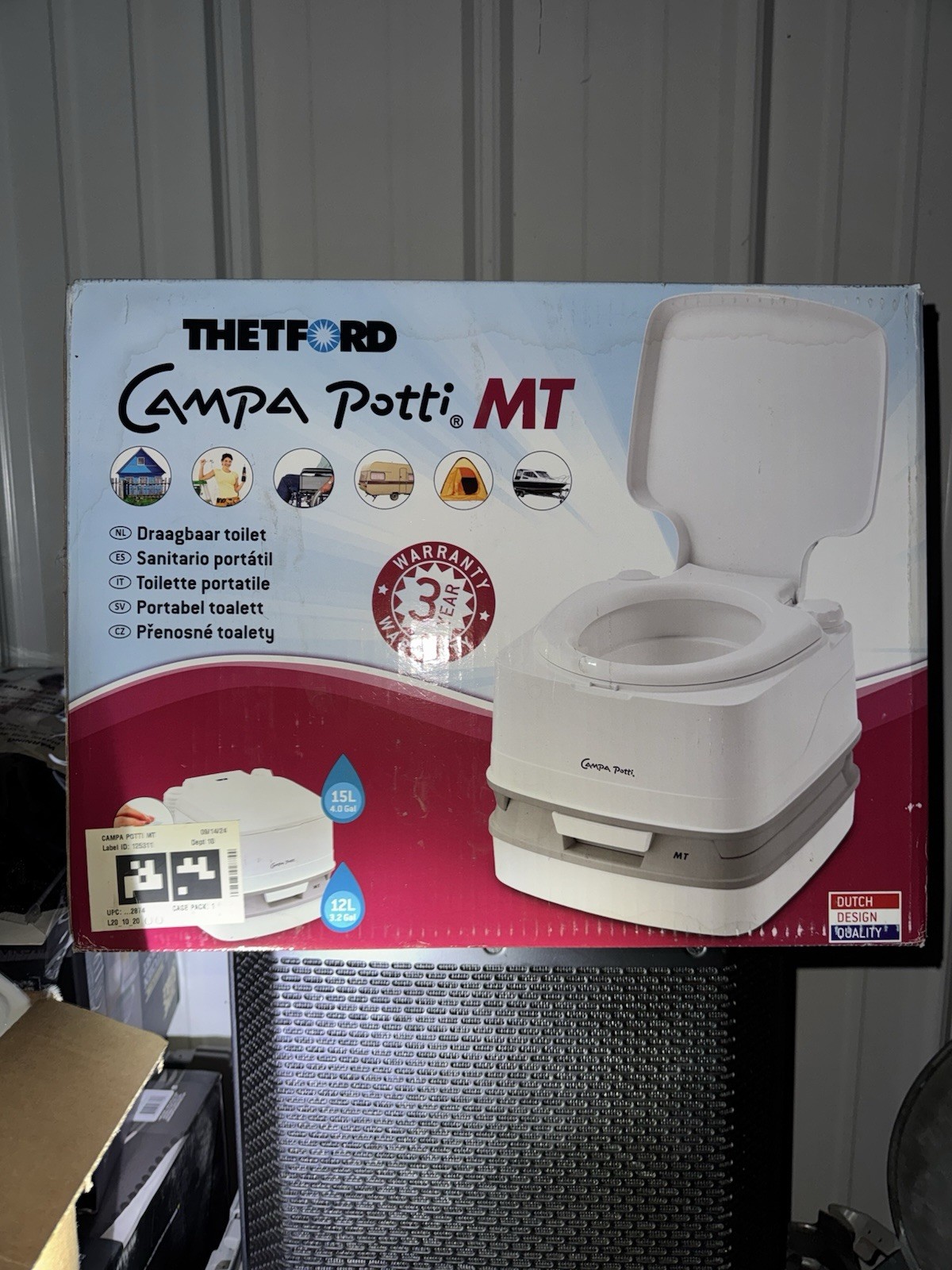 Thetford CAMPA POTTI MT Portable Toilet 92874 Fast Free Shipping