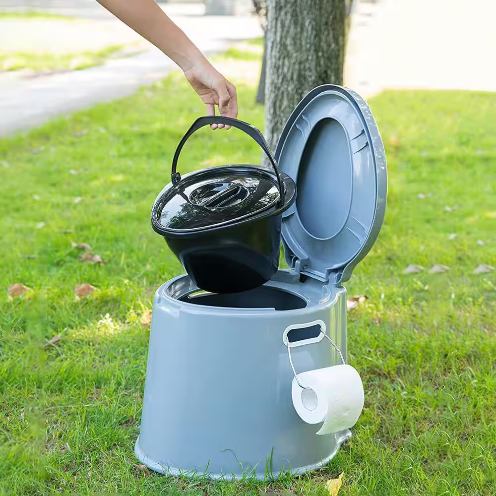 Portable Travel Toilet for Camping and Hiking with Travel Bag Non-Electric Water