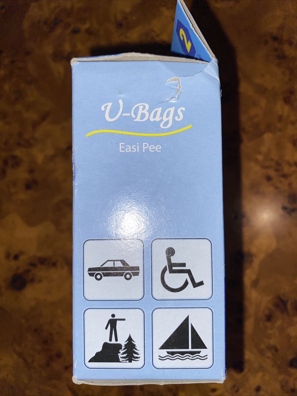 Easi Pee V-Bags Disposable Urine Bag for Men, Women and Children 2 Pack New