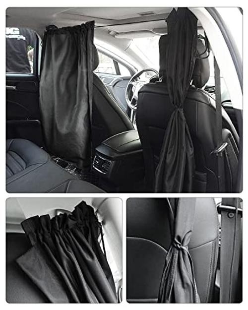Blackout Car Divider Curtains – Baby Sunshade For Sedan SUV Windows,