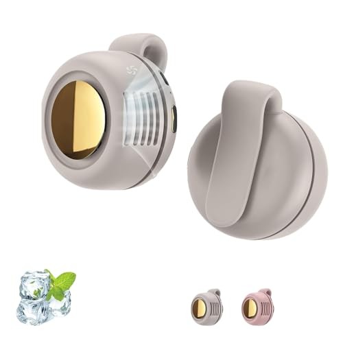 Portable Silent Bladeless Clip On Fan, Mini Fan With Clip, Rechargeable White