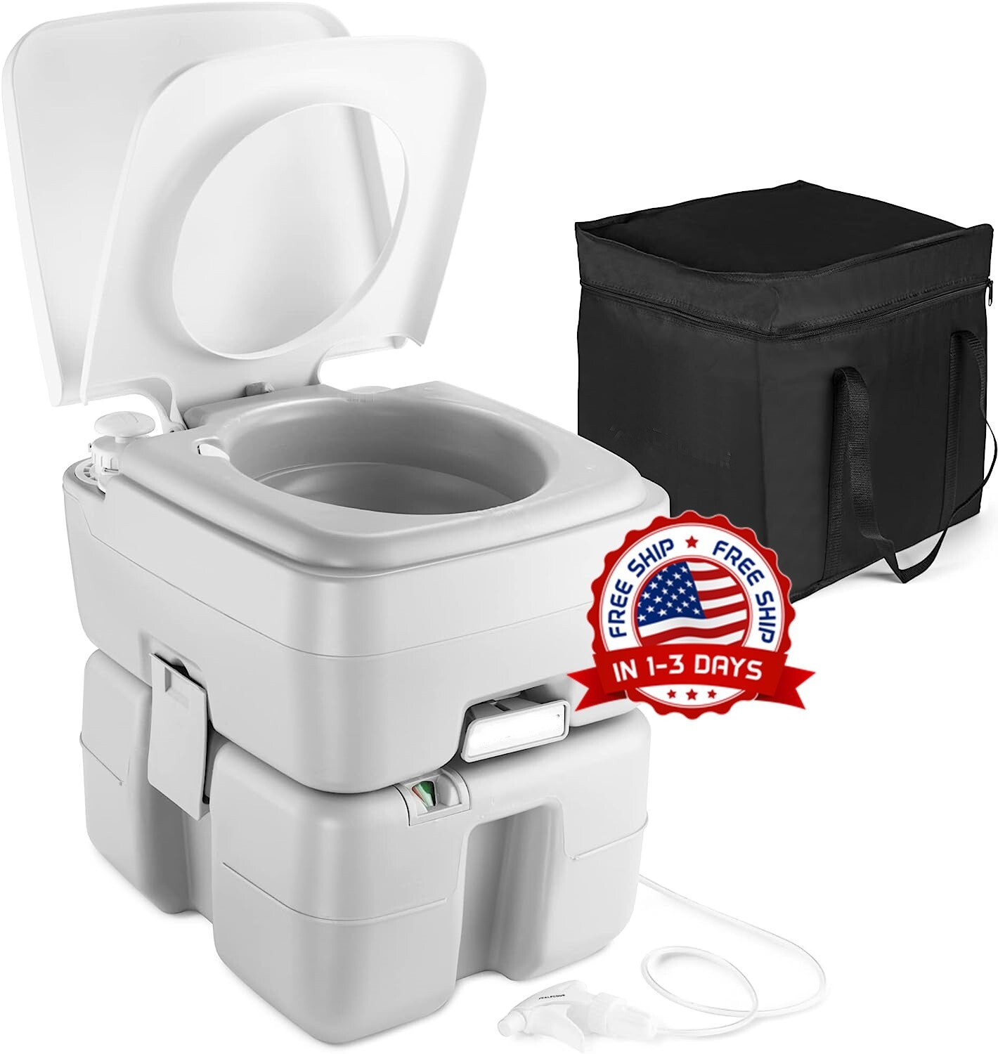 Inodoro Servicio Sanitario Portatil Multiuso Construccion 5.3 Gallon Para Camion