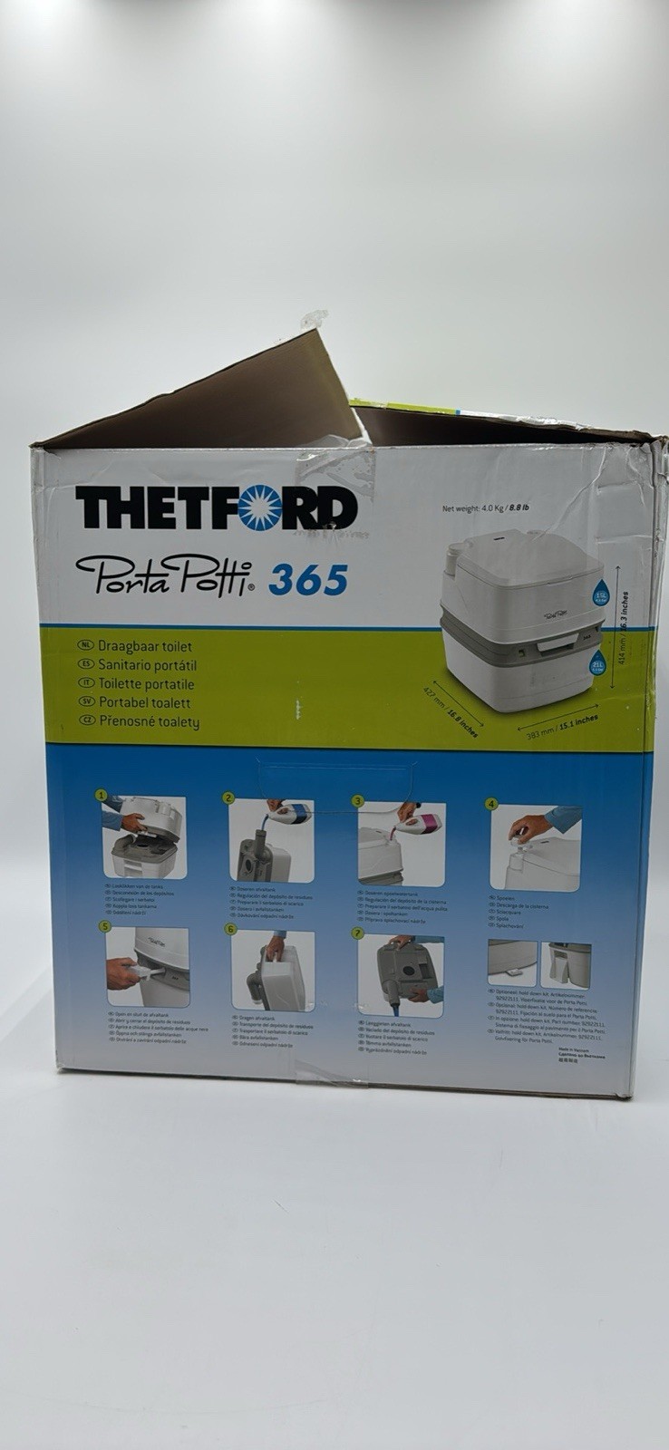 THETFORD 92820 PORTA POTTI 365 Portable Camping Toilet RV Camper Trailer Van
