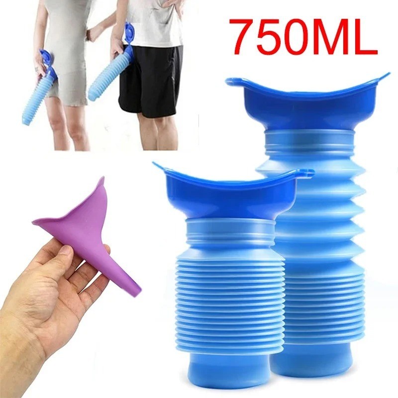 Male Female Portable Urinal Travel Camping Car Toilet Pee Bottle Emergency Kit