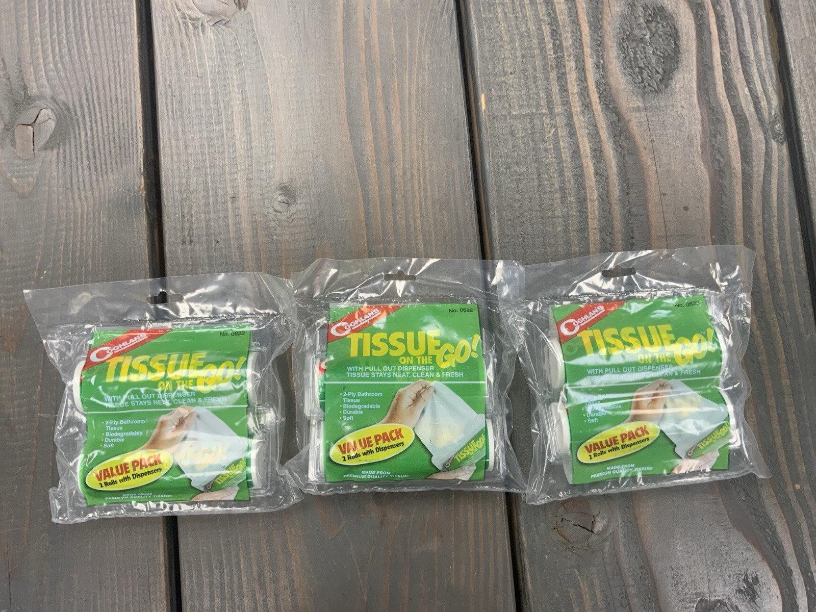 Coghlan’s Tissue On The Go! (2 Pack) Pocket Size w/ Dispensers, Camping Survival