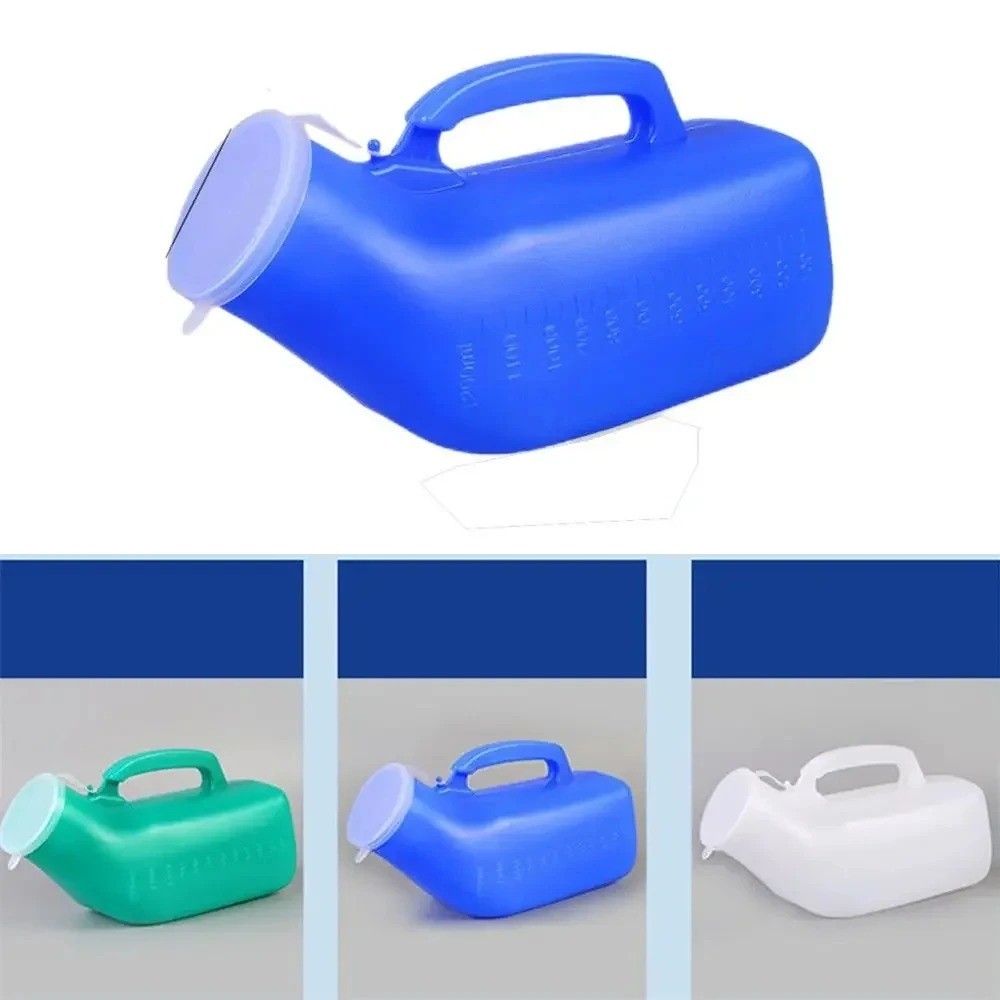 Portable Men Mobile 1200ml Toilet Car Travel Camp Urine Pee Handle Urinal Storag