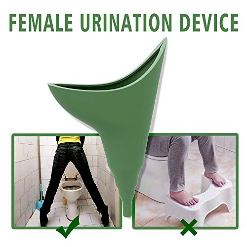 Portable Female Urinal Device – Reusable Silicone Pee Funnel with Extension Pipe