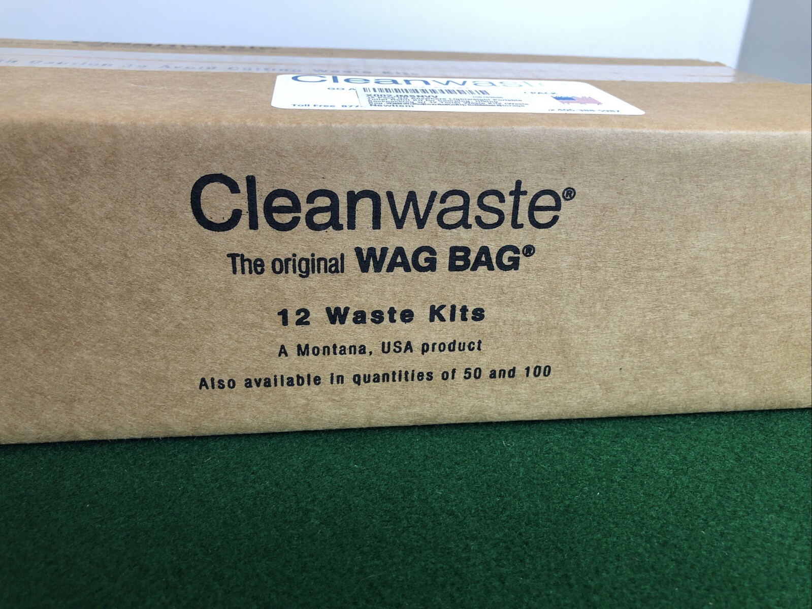 NEW-Cleanwaste – GO Anywhere Toilet Kit – 12 Pack (Waste Bag/Poo Powder)