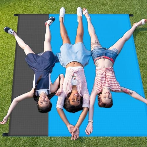 Beach Mat Picnic Blanket Outdoor, Beach Blanket Sandproof for 1-4 Adults,