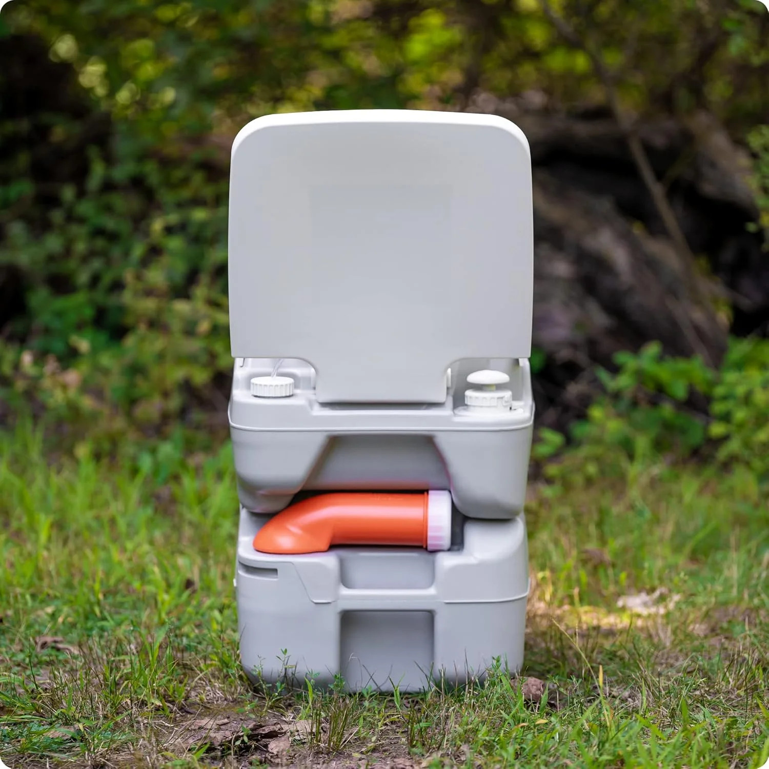 Alpcour Portable Toilet – Compact Indoor & Outdoor Commode w/Travel Bag for Camp