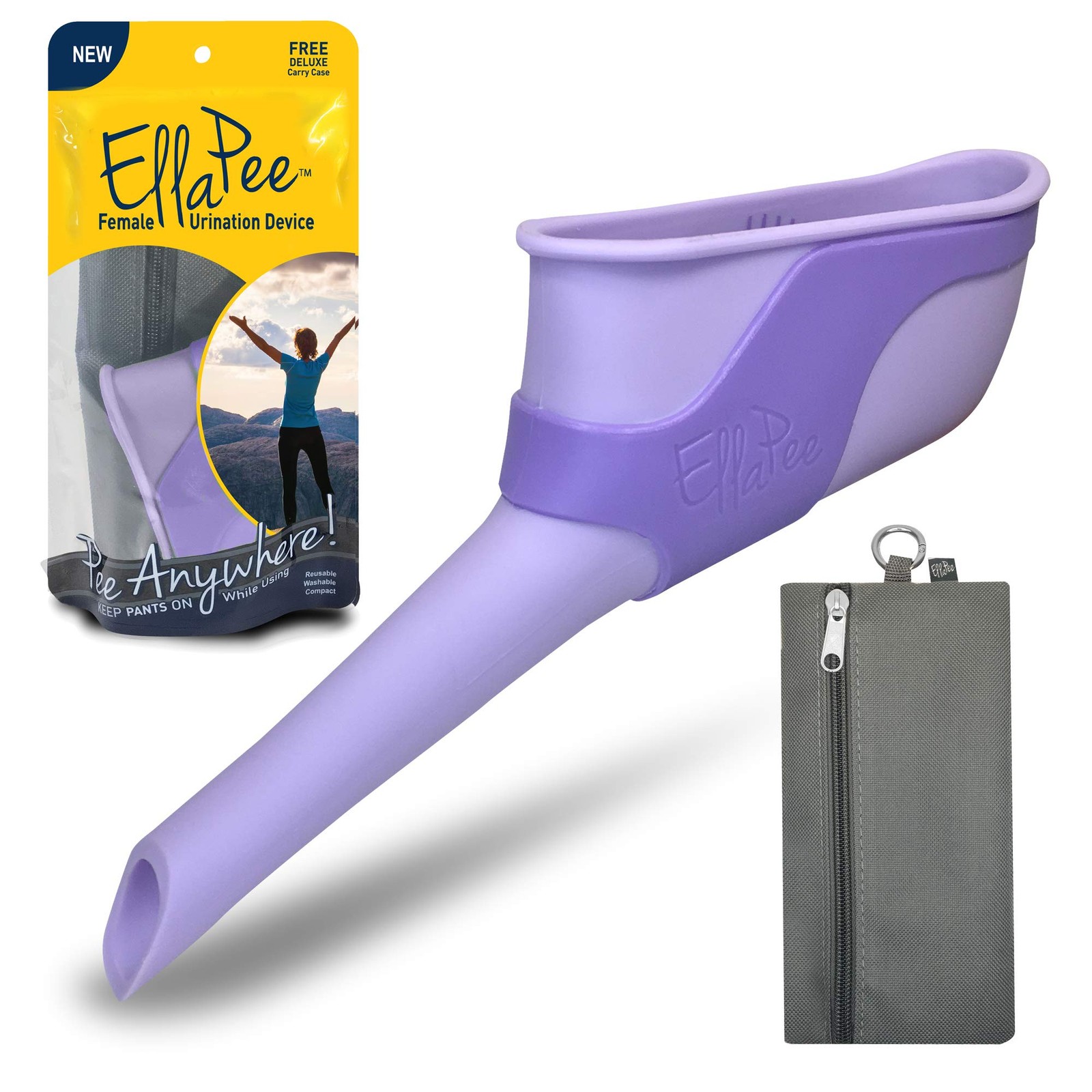 EllaPee Womens Urinal Funnel Female Urination Device for Women, Camping Acces…