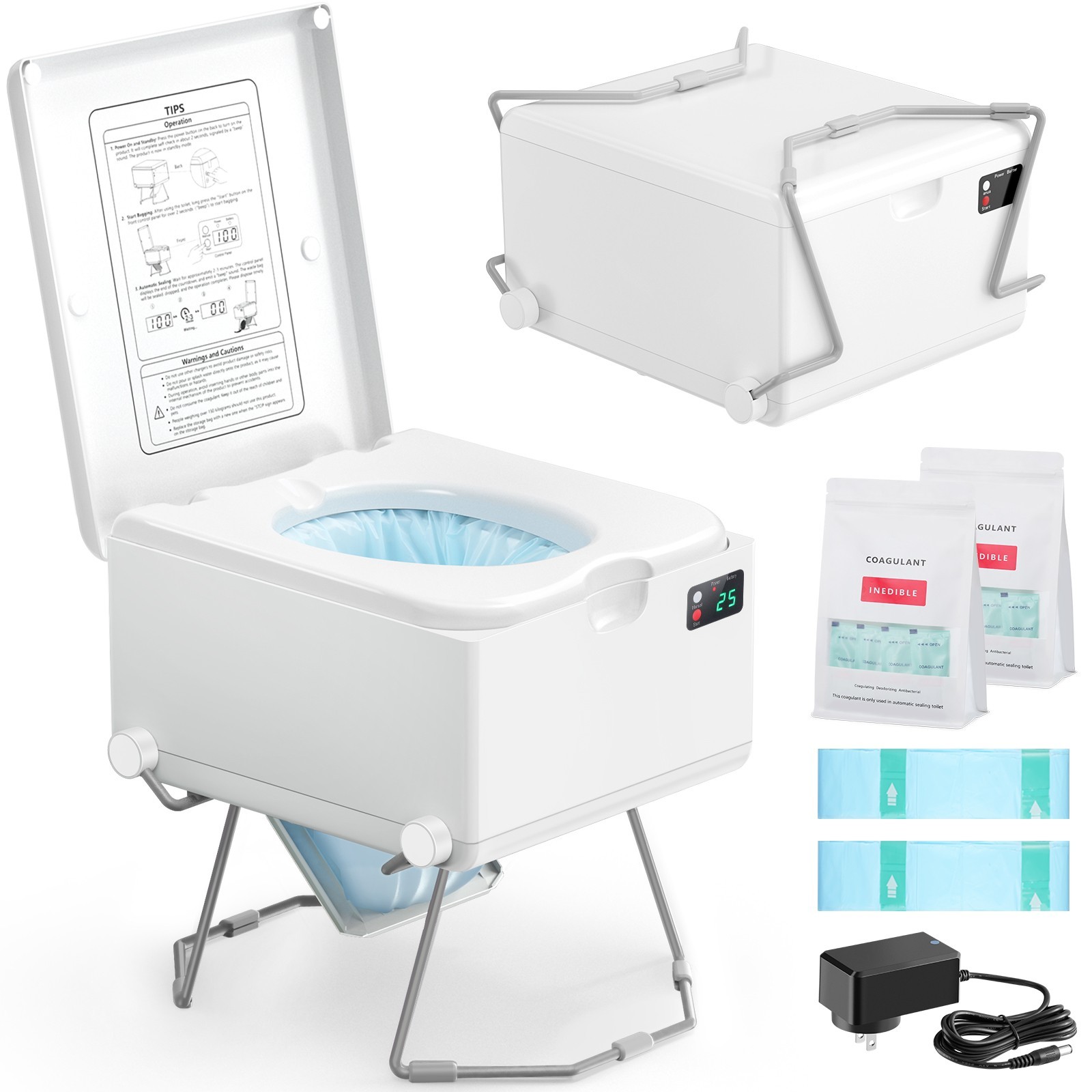 Modiwell LE-310 Dry Flush Toilet – White, Class A