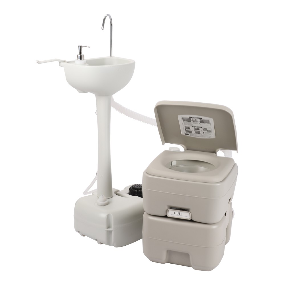 Portable Removable Outdoor Hand Sink with Portable Toilet
